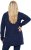 Ulla Popken Space Yarn Oversized Turtleneck Sweater Blue - Hoodies & Sweatshirts - Kuschelige Sweatshirts & Strick