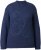 Ulla Popken Textured Glitter Embroidery Oversized Sweater Ink Blue - Hoodies & Sweatshirts - Kuschelige Sweatshirts & Strick