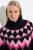 Ulla Popken Neon Alpine Pattern Long Sleeve Turtleneck Sweater Light Pink - Hoodies & Sweatshirts - Kuschelige Sweatshirts & Strick