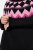 Ulla Popken Neon Alpine Pattern Long Sleeve Turtleneck Sweater Light Pink - Hoodies & Sweatshirts - Kuschelige Sweatshirts & Strick