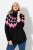 Ulla Popken Neon Alpine Pattern Long Sleeve Turtleneck Sweater Light Pink - Hoodies & Sweatshirts - Kuschelige Sweatshirts & Strick