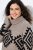 Ulla Popken Aztec Pattern Turtleneck Sweater Pebble Grey - Hoodies & Sweatshirts - Kuschelige Sweatshirts & Strick
