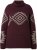 Ulla Popken Aztec Pattern Turtleneck Sweater Plum - Hoodies & Sweatshirts - Kuschelige Sweatshirts & Strick