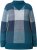 Ulla Popken Grand Check Long Sleeve Sweater Teal - Hoodies & Sweatshirts - Kuschelige Sweatshirts & Strick