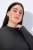 Ulla Popken Long Sleeves Mock Turtleneck Sweater Charcoal Grey Melange - Hoodies & Sweatshirts - Kuschelige Sweatshirts & Strick