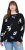 Ulla Popken Eco Cotton Leaf Pattern Long Sleeve Sweater Black - Hoodies & Sweatshirts - Kuschelige Sweatshirts & Strick