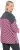 Ulla Popken Graphic Stripe Long Sleeve Turtleneck Sweater Flamingo - Hoodies & Sweatshirts - Kuschelige Sweatshirts & Strick