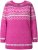 Ulla Popken Norwegian Style Pastel Tone Long Sleeve Sweater Summer Berry - Hoodies & Sweatshirts - Kuschelige Sweatshirts & Strick