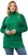Ulla Popken Contrast Braid Turtleneck Sweater Emerald Green - Hoodies & Sweatshirts - Kuschelige Sweatshirts & Strick