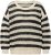 Ulla Popken Striped Long Sleeve Crocheted Sweater Vanilla - Hoodies & Sweatshirts - Kuschelige Sweatshirts & Strick