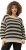 Ulla Popken Striped Long Sleeve Crocheted Sweater Vanilla - Hoodies & Sweatshirts - Kuschelige Sweatshirts & Strick