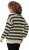 Ulla Popken Striped Long Sleeve Crocheted Sweater Vanilla - Hoodies & Sweatshirts - Kuschelige Sweatshirts & Strick