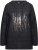 Ulla Popken Sequined Knit Long Sleeve Hoodie Black - Hoodies & Sweatshirts - 
