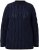 Ulla Popken Openwork Chenille Sweater Navy - Hoodies & Sweatshirts - Kuschelige Sweatshirts & Strick