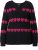 Ulla Popken Heart Print Long Sleeve V-Neck Sweater Black - Hoodies & Sweatshirts - Kuschelige Sweatshirts & Strick