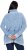 Ulla Popken Blanket Stitch Oversized Turtleneck Sweater Dove Blue - Hoodies & Sweatshirts - Kuschelige Sweatshirts & Strick