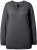 Ulla Popken Casual V-Neck Long Sleeve Sweater Charcoal Grey Melange - Hoodies & Sweatshirts - Kuschelige Sweatshirts & Strick