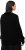 Ulla Popken Lace-Up Cuff Long Sleeve V-Neck Sweater Black - Hoodies & Sweatshirts - 