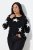 Ulla Popken Glitter Stars Soft Knit Sweater Black - Hoodies & Sweatshirts - Kuschelige Sweatshirts & Strick