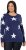 Ulla Popken Glitter Stars Soft Knit Sweater Blue - Hoodies & Sweatshirts - Kuschelige Sweatshirts & Strick