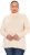 Ulla Popken Turtleneck Ribbed Trim Long Sleeve Sweater Nature Melange - Hoodies & Sweatshirts - Kuschelige Sweatshirts & Strick