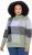 Ulla Popken Grand Check Long Sleeve Sweater Sage Green - Hoodies & Sweatshirts - Kuschelige Sweatshirts & Strick