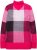Ulla Popken Grand Check Long Sleeve Sweater Red Pink - Hoodies & Sweatshirts - 