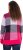 Ulla Popken Grand Check Long Sleeve Sweater Red Pink - Hoodies & Sweatshirts - 