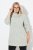 Ulla Popken Space Yarn Oversized Turtleneck Sweater Light Grey Melange - Hoodies & Sweatshirts - Kuschelige Sweatshirts & Strick