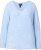 Ulla Popken Long Sleeve V-Neck Ribbed Knit Sweater Light Blue - Hoodies & Sweatshirts - 