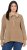 Ulla Popken Two-Tone Mixed Knit Troyer Collar Sweater Caramel - Hoodies & Sweatshirts - Kuschelige Sweatshirts & Strick