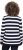 Ulla Popken Striped Polo Collar Long Sleeve Sweater Navy - Hoodies & Sweatshirts - Kuschelige Sweatshirts & Strick