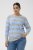 Kaffe Curve Niela Gestreifter Pullover Hellgrau/Blau - Pullover & Strickmode - 