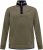 D555 Leicester 2 Quarter Neck Fleece Sweatshirt Khaki - Herren-sweater und -hoodies - Herren-Sweater und -Hoodies in großen Größen