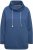 Ulla Popken Drawstring Collar Long Sleeve Sweatshirt Ink Blue - Hoodies & Sweatshirts - 