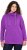 Ulla Popken Drawstring Collar Long Sleeve Sweatshirt Purple - Hoodies & Sweatshirts - 
