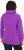 Ulla Popken Drawstring Collar Long Sleeve Sweatshirt Purple - Hoodies & Sweatshirts - 