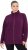 Ulla Popken Modular Fleece Zip Front Jacket Dark Cherry - Hoodies & Sweatshirts - 