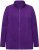 Ulla Popken Modular Fleece Zip Front Jacket Dark Plum - Hoodies & Sweatshirts - 