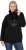 Ulla Popken Rhinestone Snowflake Turtleneck Sweatshirt Black - Hoodies & Sweatshirts - 
