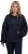 Ulla Popken Gathered Sleeve Oversized Fit Sweatshirt Navy - Hoodies & Sweatshirts - 