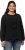 Ulla Popken Flock Print Long Sleeve Crew Neck Sweatshirt Black - Hoodies & Sweatshirts - Kuschelige Sweatshirts & Strick
