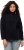 Ulla Popken Tonal Leopard Print Longline Zip-Up Sweatshirt Black - Hoodies & Sweatshirts - 