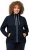 Ulla Popken Contrast Color Zip Up Sweatshirt Navy - Hoodies & Sweatshirts - 