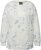 Ulla Popken Tie-Dyed Long Sleeve Sweatshirt Snow White - Hoodies & Sweatshirts - 