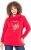 Ulla Popken Sparkling Candy Cane Graphic Sweatshirt Salsa - Hoodies & Sweatshirts - 