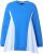Ulla Popken Pinstripe Gore Long Sleeve Sweatshirt Peacock Blue - Hoodies & Sweatshirts - Kuschelige Sweatshirts & Strick