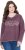 Ulla Popken Texas Contrast Stitching Sweatshirt Dark Ruby - Hoodies & Sweatshirts - Kuschelige Sweatshirts & Strick