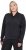 Ulla Popken Quick Drying College Collar Sweatshirt Black - Hoodies & Sweatshirts - 