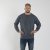 North Latitude O-Neck Sweatshirt Blue Melange TALL - TALL sweatshirts - TALL Sweatshirts für große Männer